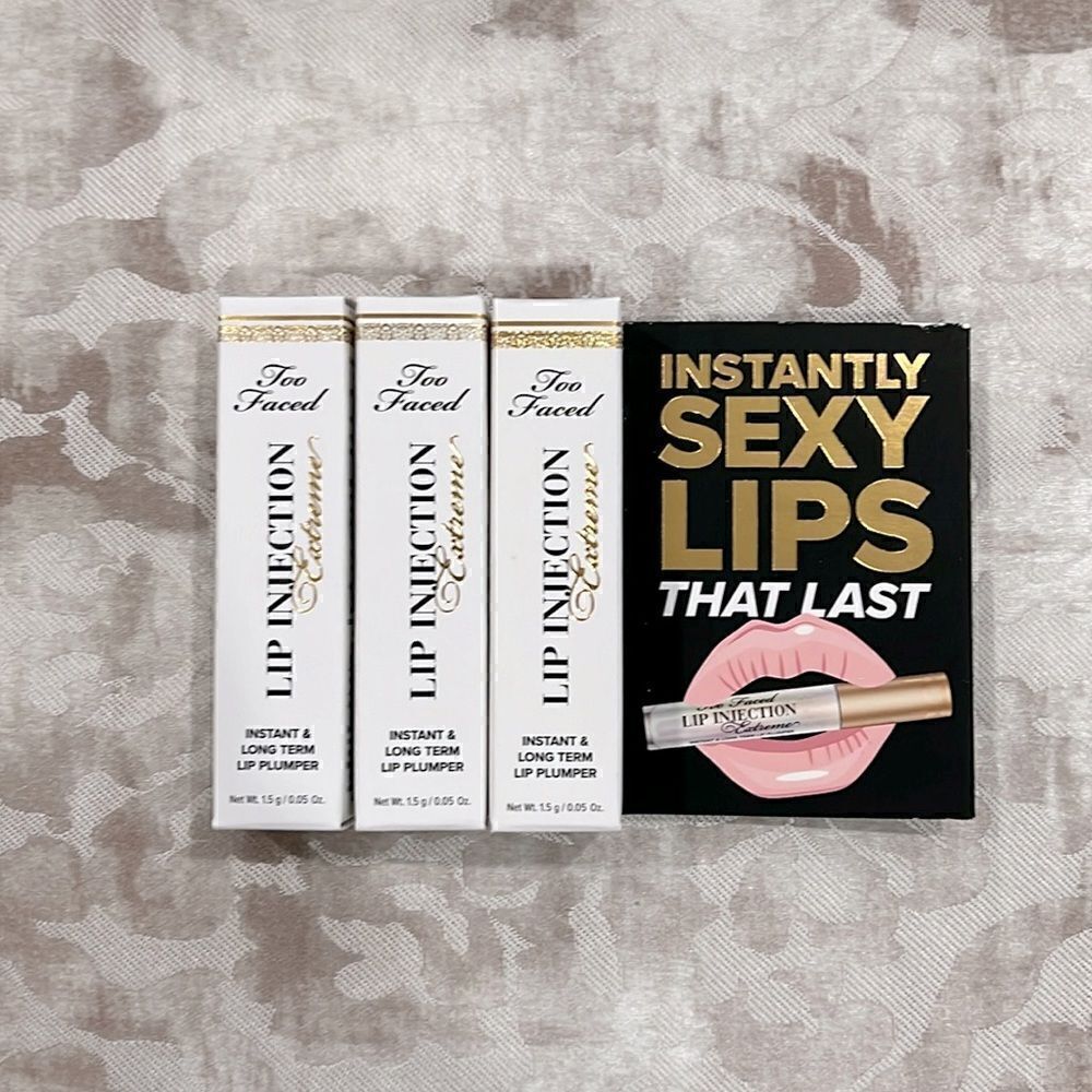 Too Faced lip injection plumper extreme Bundle , Travel, NWB